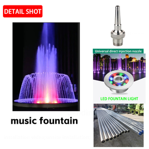 <span class=keywords><strong>Fontaine</strong></span> d'eau extérieure en acier inoxydable à <span class=keywords><strong>LED</strong></span> à changement de couleur avec musique et jets dansants pour jardin, place publique et bassin à poissons - Product Image 3