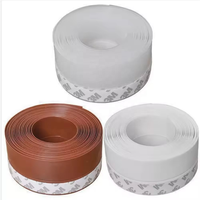 Ruban d'étanchéité auto-adhésif en PVC pour coin de baignoire, autocollant mural imperméable, découpe sur mesure