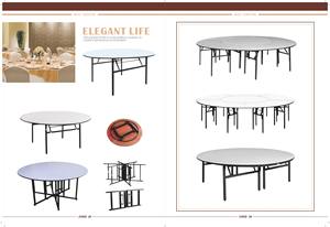 Mesa de comedor de <span class=keywords><strong>Metal</strong></span> plegable, barata, moderna, 12 asientos - Product Image 6