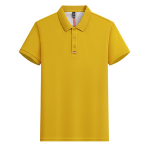 Polo Shirt Solid Color Polyester Breathable Daily Wear Summer Workwear Customizable Logo Printing - Product Image 3