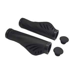 Puños de manillar de bicicleta Meatball Handle de 22.2mm, de goma negra, suaves, para bicicleta de montaña, accesorios - Product Image 1