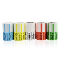 Étiquette autocollante pour câble réseau à fibre optique de type P, portable, imprimable par transfert thermique, pour drapeau de salle de communication