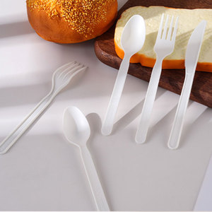 Cubertería Desechable Ecológica CPLA de 7 Pulgadas, Totalmente Biodegradable, Estilo Occidental, en Paquete Individual, al por Mayor - Product Image 1