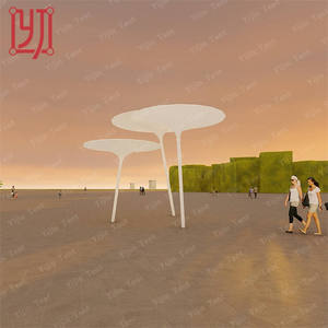 Structure de membrane tendue en PVDF pour aménagement paysager, au design architectural, très demandée, type auvent parapluie - Product Image 5