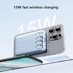 Nueva llegada 10000mAh banco de energía magnética Cable incorporado PD 20W rápido 15W banco de energía inalámbrico para reloj <span class=keywords><strong>Iwatch</strong></span> Android - Product Image 6