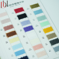 Speziell gefärbtes, handgestricktes, ausgefallenes, doppelt gedrehtes Garn im Nerz-Stil mit 1,3 cm großen Pailletten, 85% Nylon, 13% Polyester, 2% Pailletten-Mischung