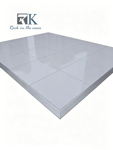 Piste de danse blanche à installation rapide pour cérémonie de mariage, scène de banquet, hôtel, intérieur. - Product Image 2