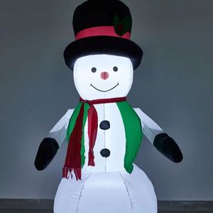 Bonhomme de neige géant gonflable fabriqué en usine, 7 pieds, décorations de Noël pour l'extérieur, en polyester, durable - Product Image 4