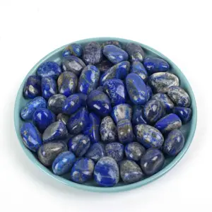 Wholesale Nature Crystals Lapis Lazuli Tumbled Stones for Sale Feng Shui Home Decoration Love Crystal Image Decoration Gift Blue