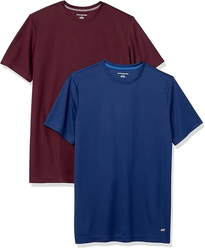 Camiseta Active Performance Tech para hombre (disponible en grande y alto), paquete de 2