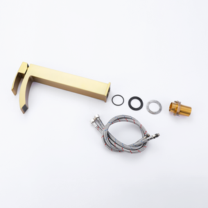 厂家直销高品质高金色浴室水槽金色水龙头黄铜水龙头 - Product Image 5