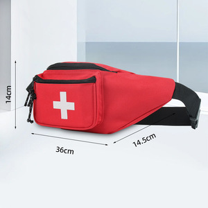 Botiquín de primeros auxilios portátil, bolsa de cintura impermeable de nailon para emergencias al aire libre, para senderismo, montañismo, equipo de seguridad para viajes - Product Image 2