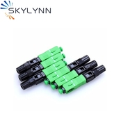 Kit de Montaje de Fibra Óptica SC/APC de Alta Calidad, Ferrules de Cerámica CCTC, Pérdida de Inserción <0.2dB, Conector Rápido para Uso FTTH, Monomodo