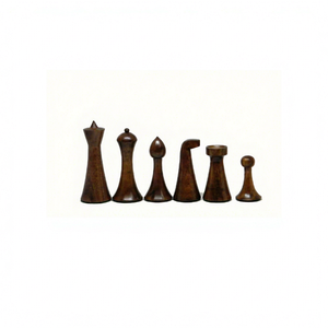 Juego de Ajedrez Internacional NE K0028 Herman de Diseño Personalizado para Niños, Piezas de Madera Marrón Hechas a Mano y Ecológicas - Product Image 1