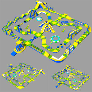Nouvel arrivage Grand parc flottant gonflable Parcours d'obstacles à l'eau gonflable Équipement <span class=keywords><strong>de</strong></span> loisirs Parc aquatique pour la location - Product Image 4