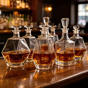 Nouvelle conception, <span class=keywords><strong>bouteille</strong></span> à liqueur/<span class=keywords><strong>vin</strong></span> <span class=keywords><strong>vide</strong></span> transparente en forme de diamant, texture cristalline haute transparence, avec <span class=keywords><strong>bouchon</strong></span> - Product Image 3