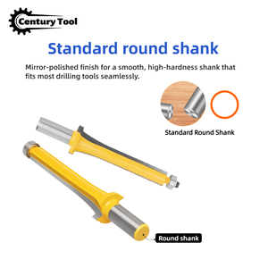 Jeu de fraises à queue de 1/2 pouce, fraises pour panneaux de volets, portes, moulures de fenêtres, pour le travail du <span class=keywords><strong>bois</strong></span>, le dégrossissage et la sculpture des bords - Product Image 6