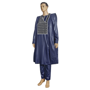 Vêtements africains H & D <span class=keywords><strong>pour</strong></span> hommes, ensemble chemise et pantalon traditionnels <span class=keywords><strong>pour</strong></span> mariage, ensembles Agbada, <span class=keywords><strong>tenue</strong></span> formelle Mubarek - Product Image 5