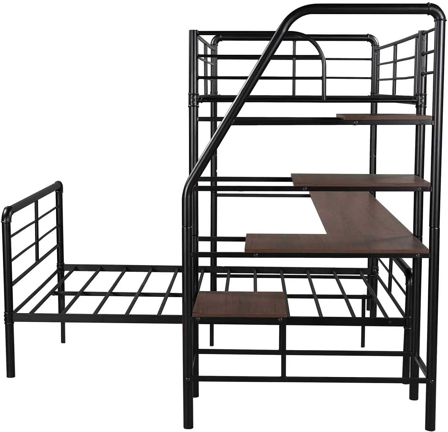 シングルクイーンキング寮大人の学生金属ベッドフレーム大人のロフトベッド学校の家庭用二段ベッド