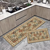 Tapis de sol de cuisine géométrique fabriqué à la machine par Figment, très résistant