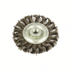 Brosse circulaire M14 en fil d'acier torsadé pour le meulage des métaux - Product Image 2