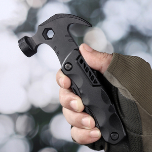 Hongrui đa chức năng Claw búa xe gắn cứu hộ công cụ ngoài trời đa mục đích công cụ búa với tuốc nơ vít Bit - Product Image 4