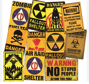 <span class=keywords><strong>Targhe</strong></span> Metalliche Personalizzate con Slogan di Avvertimento, Insegne <span class=keywords><strong>Vintage</strong></span> in Latta per Decorazione Murale - Product Image 2