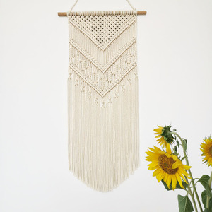 Tapices de Pared Tejidos en Macramé, Estilo Bohemio, Naturaleza Muerta, Hechos a Mano, 40x75cm, Decoración para el Hogar, Arte para el Dormitorio - Product Image 1
