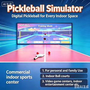 Simulador de Pickleball Inmersivo para Interiores, Simulador Deportivo para Clubes y Negocios Comerciales - Product Image 3