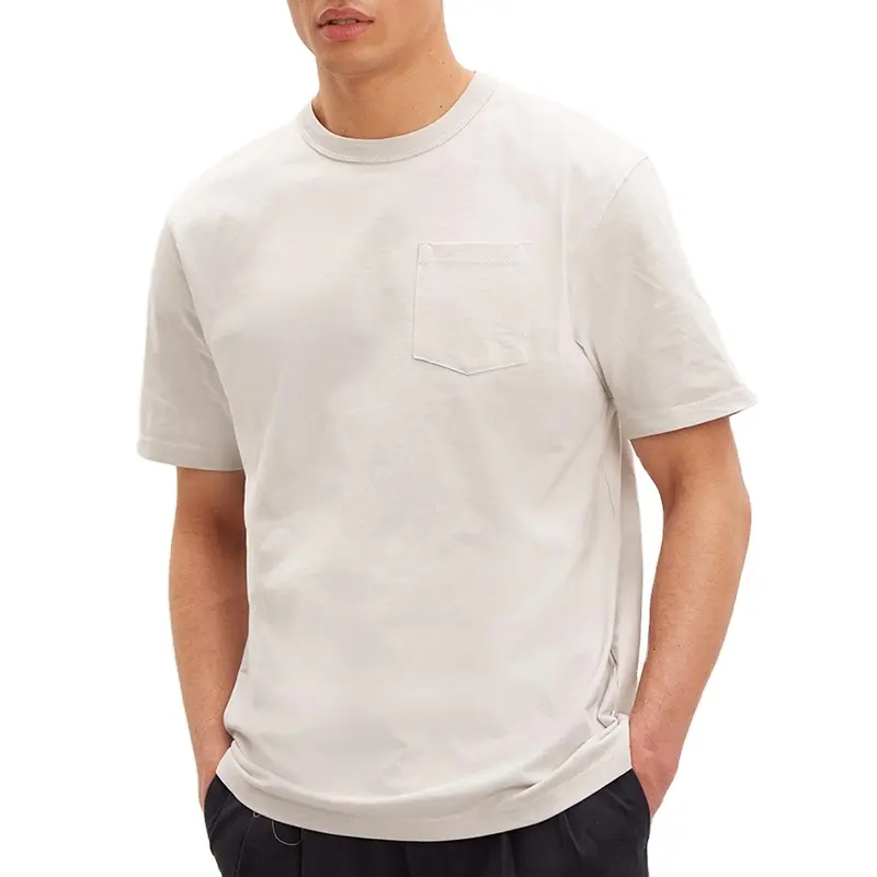 थोक स्थायी 100% कपास प्रीमियम टी शर्ट कस्टम स्क्रीन प्रिंट कढ़ाई एम्बॉसफ़िल्टर लोगो पुरुषों की टी शर्ट