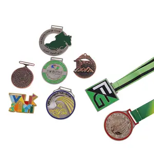 Medalha personalizada de maratona para medalhões de lembrança, medalha personalizada de prêmio de fábrica