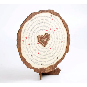 Laser <b>Engraved</b> Why I Love You Sign Love Letter <b>Plaque</b> Customizable Love Quotes Valentine's Day Romantic Gifts for Couples - Product Image 3