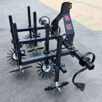 Mesin Penyiang Gulma Antara Baris yang Dipasang di Traktor, Alat Pengolah Tanaman Baris yang Dapat Disesuaikan untuk Jagung, Kedelai, dan Sayuran