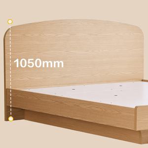 129905 Quanu, оптовая продажа, хорошая текстура, деревянная двуспальная кровать, деревянная кровать, каркас размера «King-Size» с ящиками для хранения - Product Image 5