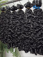 Extensions de cheveux humains bruts birmans, bouclés style caribéen, vierges, cuticules alignées, double épaisseur