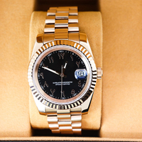 Montre automatique mécanique de luxe pour homme, en acier inoxydable, diamètre 36/39 mm, résistante à l'eau, lumineuse