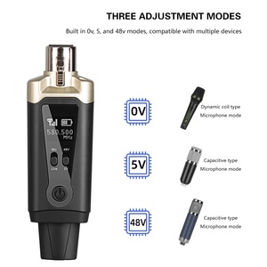 Clavax CLWA-MA15 Hệ thống micro không dây không dây XLR máy phát và máy thu cho micro năng động, máy trộn âm thanh, hệ thống PA - Product Image 5