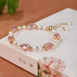 Bracelet de perles d'eau douce de luxe pour femmes haut de gamme fait à la main bricolage Design Niche Light Vente en gros-pour les enfants - Product Image 5