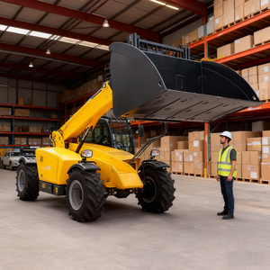 Charge nominale 3Ton Agriculture Télescopique Manipulateur Ferme À Moteur Diesel Télescopique Telehandler Avec Plusieurs Attachements - Product Image 5