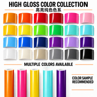 Film de protection de peinture automobile TPU PPF couleur anti-rayures, résistant aux UV, hydrophobe, film vinyle pour voiture, rouleau complet, gris foncé