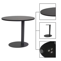Base de table exquise ovale ronde facile à déplacer table d'appoint en fer table à thé avec surface enduite de poudre