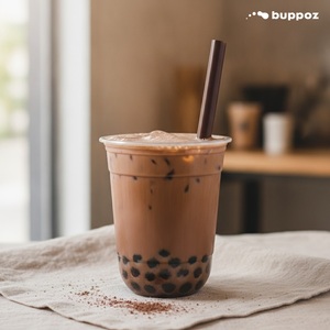 Poudre de thé au lait chocolaté 1kg, certifiée Halal HACCP, pour les fabricants de bubble tea et de thé au lait - Product Image 3