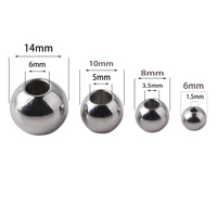 Perles lourdes de 5 mm de diamètre, perles en acier inoxydable de 10 mm en couleur plaquée acier pour la fabrication de chapelets catholiques tressés en paracorde