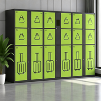 Casier intelligent assemblé et accessible 24h/24 et 7j/7, avec connectivité électronique NFC, étanche et durable, idéal pour la livraison en immeuble d'appartements