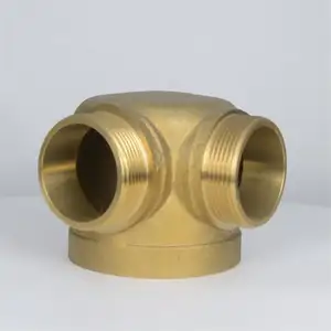 Hot Sales High Quality All Market Brass 4"x21/2"x21/2"angle Body Fire Dept Production Hydrant Siamese Connection With Clapper