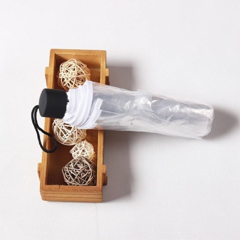 transparente con ribete blanco