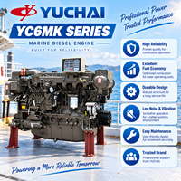 Moteur diesel marin principal SCDC YUCHAI série YC6MK 10.338L 6 cylindres en ligne, 192 kW à 300 kW, pour bateaux de pêche et bateaux de travail, avec certification CCS