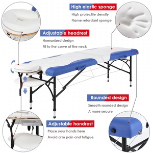 <span class=keywords><strong>Table</strong></span> <span class=keywords><strong>de</strong></span> <span class=keywords><strong>massage</strong></span> portable <span class=keywords><strong>professionnelle</strong></span>, pliable en deux, <span class=keywords><strong>légère</strong></span>, pour salon <span class=keywords><strong>de</strong></span> beauté, spa, lit <span class=keywords><strong>de</strong></span> tatouage, sac <span class=keywords><strong>de</strong></span> transport, design moderne, cuir synthétique - Product Image 4