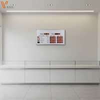 Tablero de Visualización Digital Personalizado para Cambio de Divisas, Color Rojo, 10 Monedas, Tablero LED con Tasa de Cambio para Banco