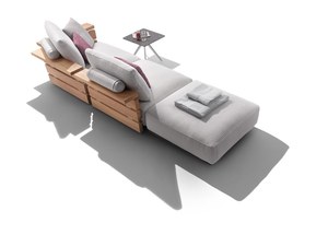 Meubles d'intérieur <span class=keywords><strong>de</strong></span> luxe, designs modernes, canapé d'extérieur en teck, chaises longues - Product Image 4